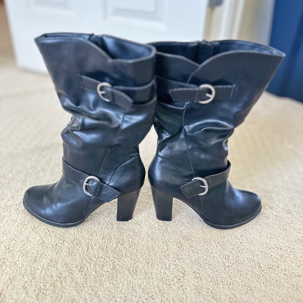 Black boots …